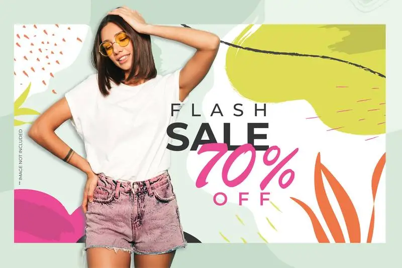Colorful Shapes Banner for Sale