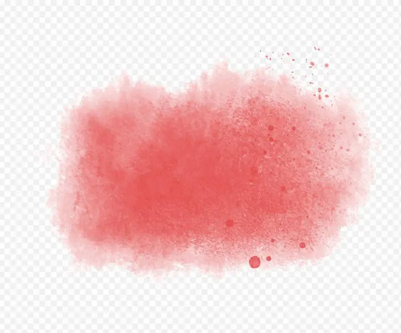 Red Watercolor Splash and Drops