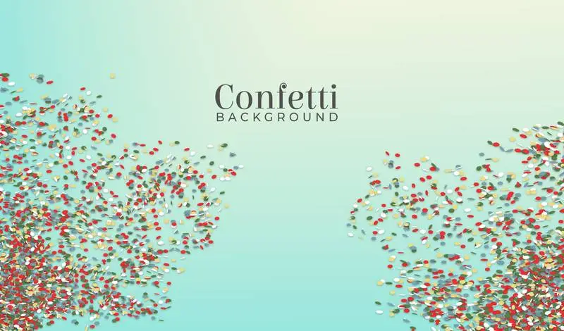 Colorful Confetti Background with Gradient