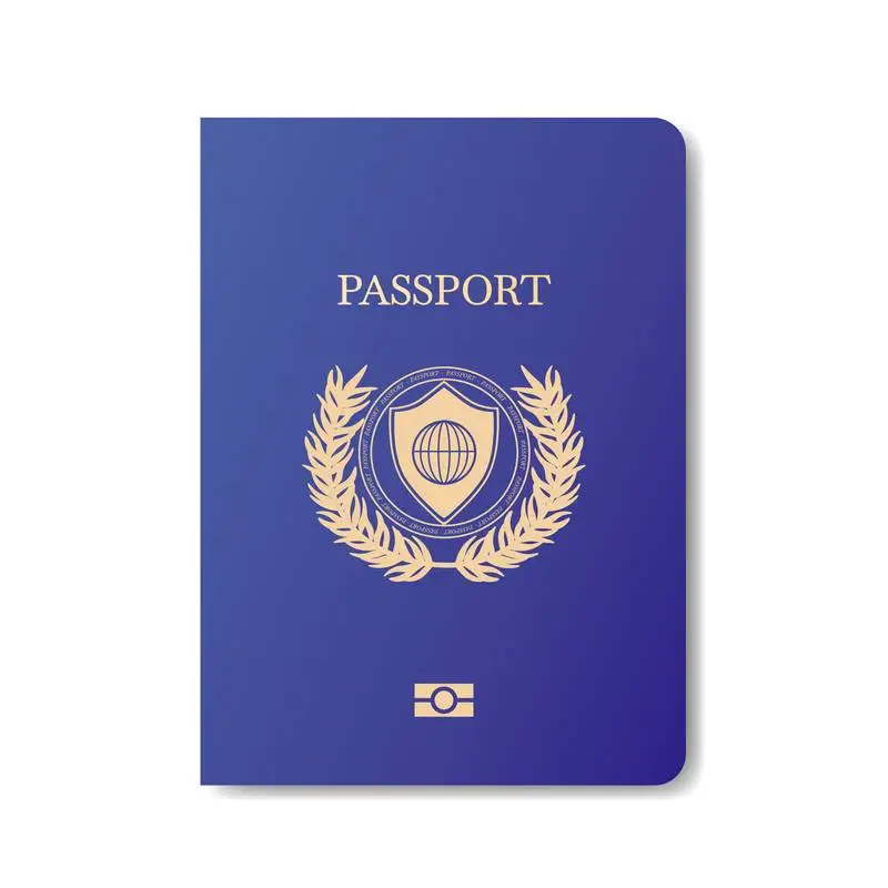 Blue Passport Template