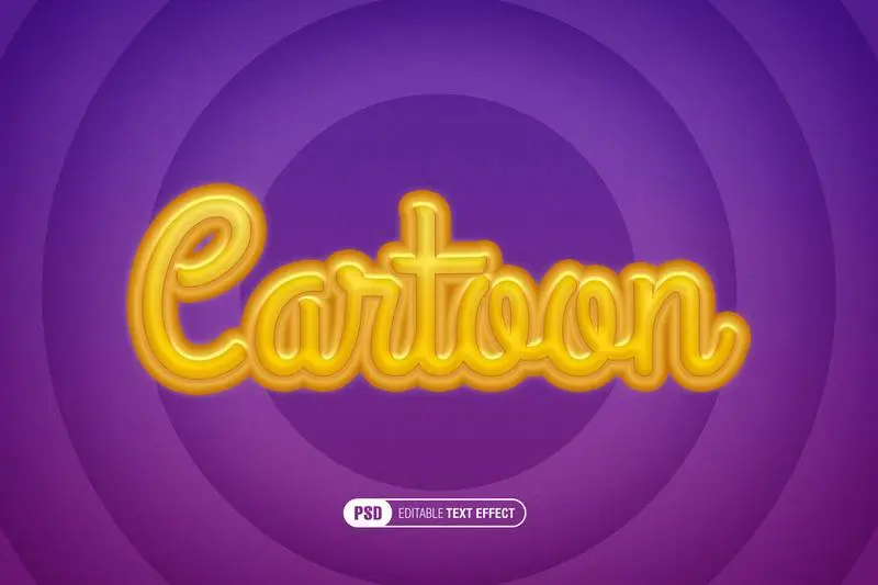 Colorful Cartoon Editable Text Effect