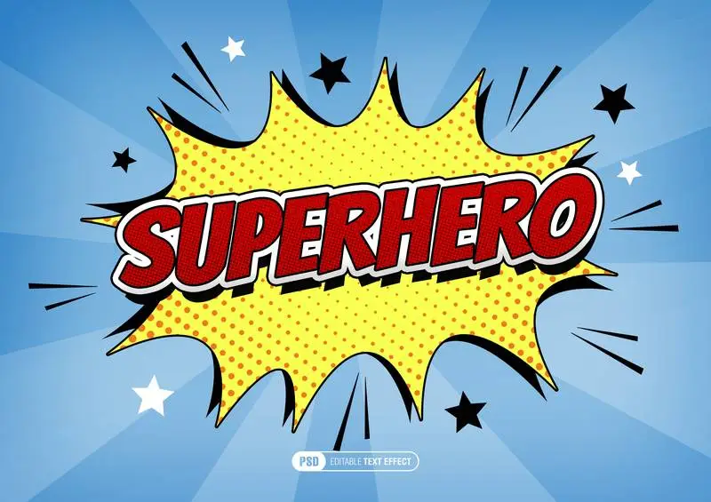 Colorful Comic Effect for Text