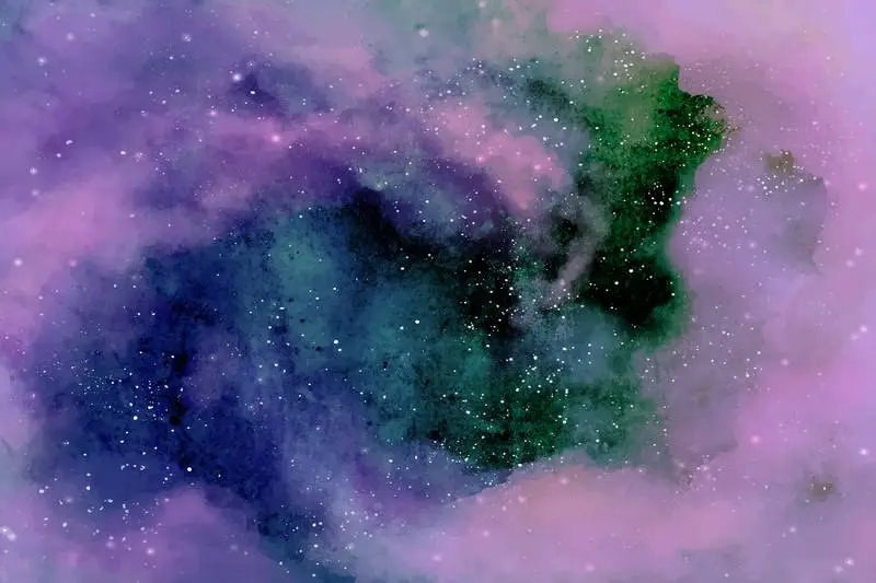 Background Galaxy in Watercolor