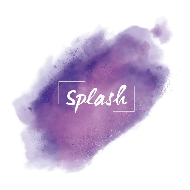 Purple Watercolor Splash