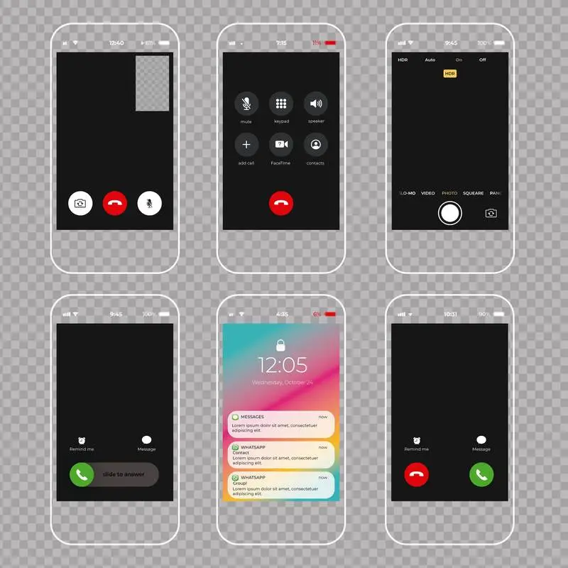 Collection of Interfaces for Smartphones