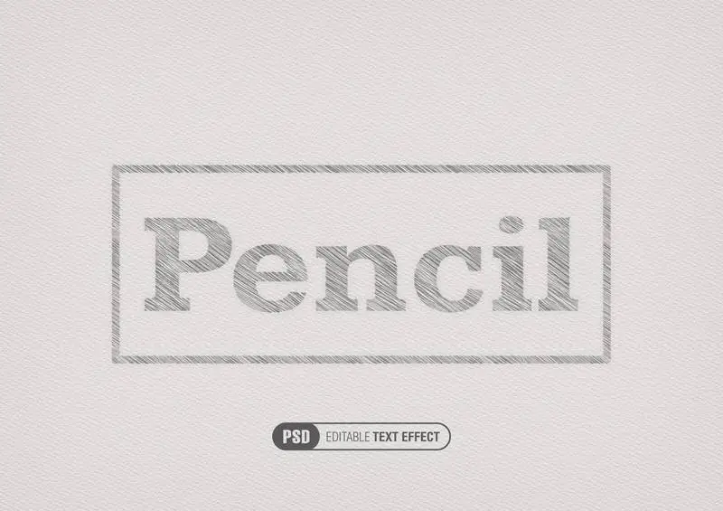 Graphite Pen Text Effect