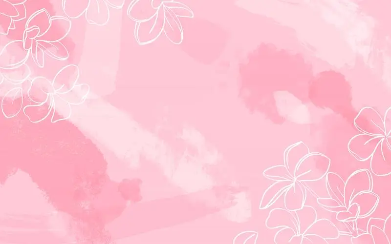 White Flowers on Watercolor Background with Quote