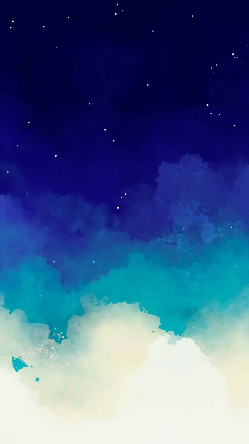 Blue Watercolor Sky Smartphone Background
