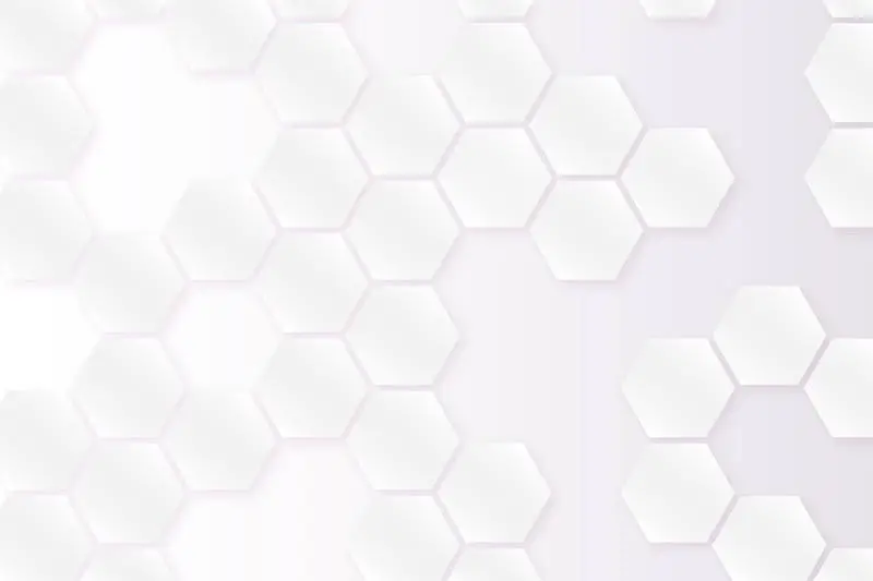 White Background with Hexagons