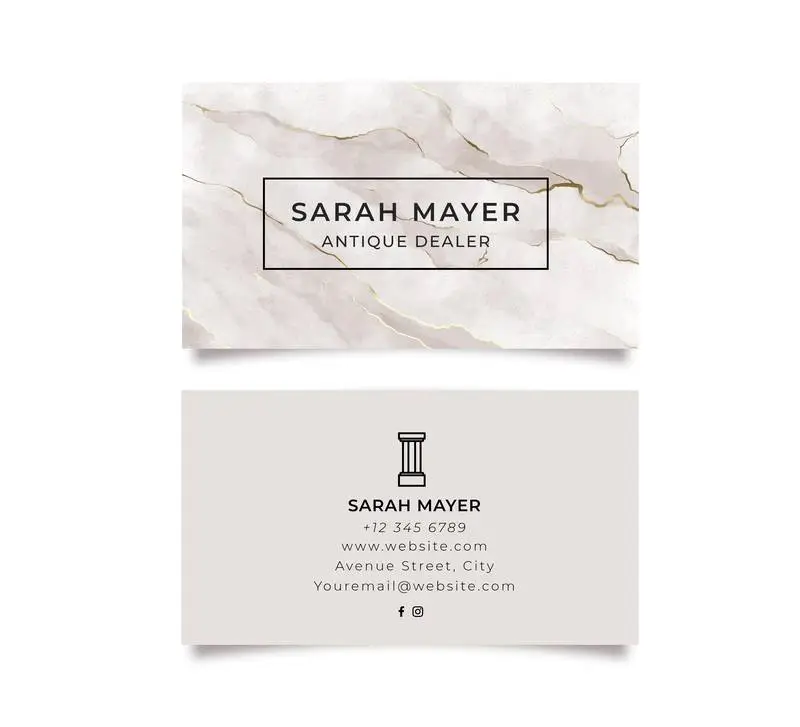 Marbled Business Card