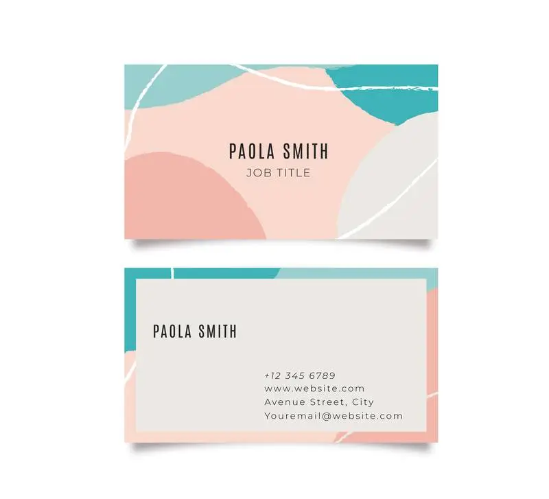 Colorful Memphis Business Card