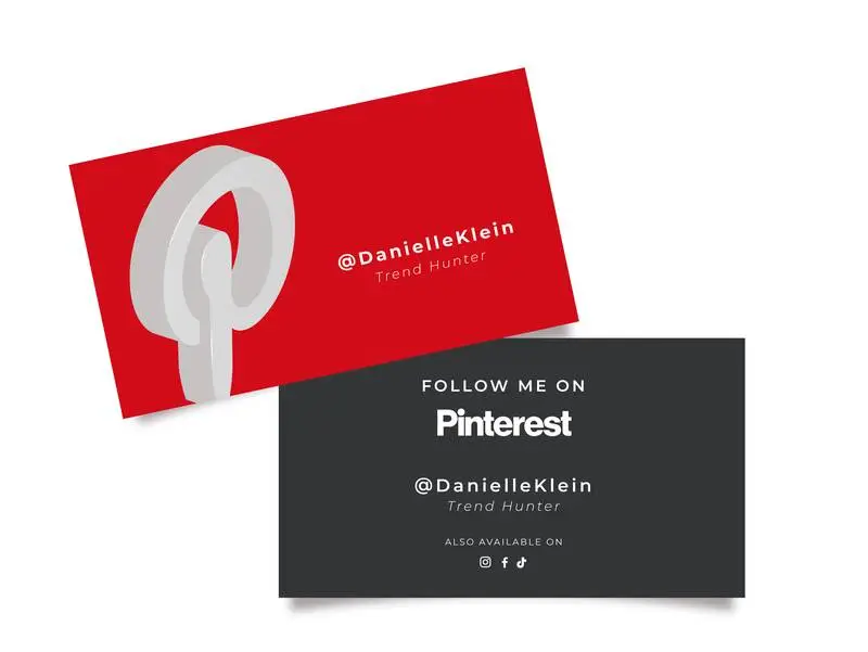 Pinterest Business Card for Trend Hunters