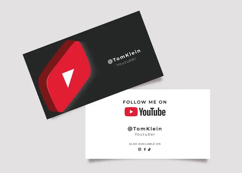 YouTube Business Card