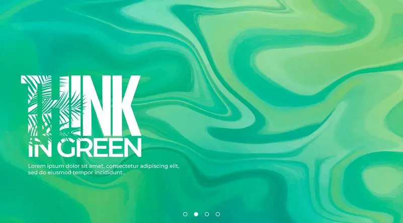 Green Fluid with Text Background