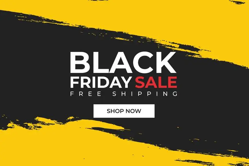 Background for Black Friday Sale with Paint