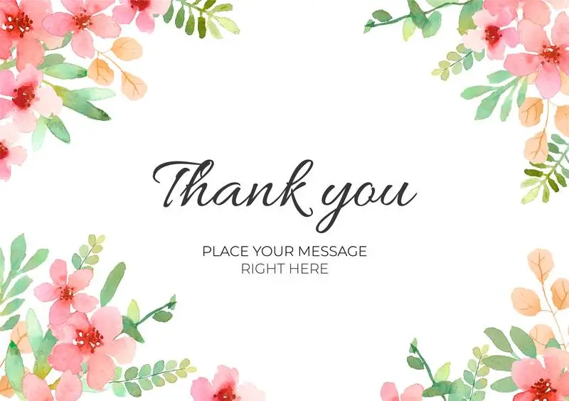 Background with Beautiful Watercolor Flowers