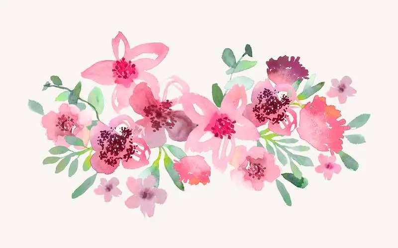 Flower Bouquet in Watercolor