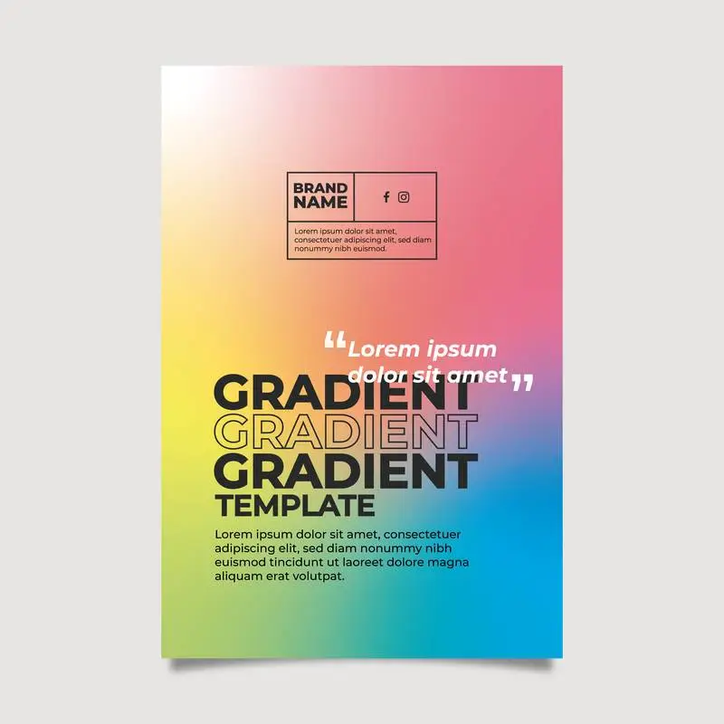 Poster with Gradient Background