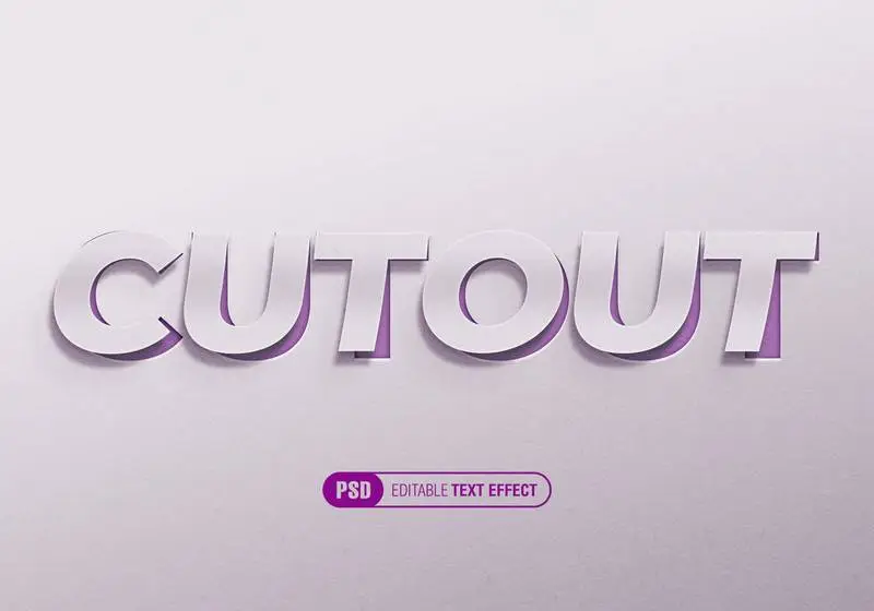 Cutout Text Effect