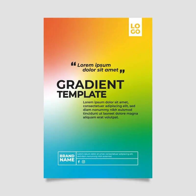 Poster Template with Gradient