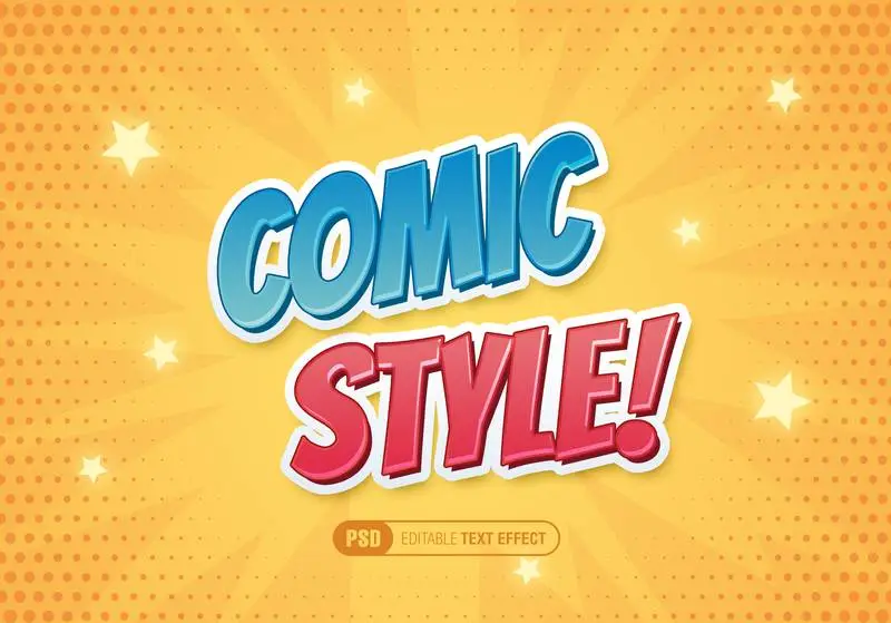 Comic Style Text Effect