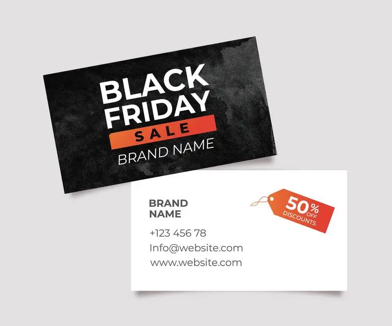 Business Card for Black Friday