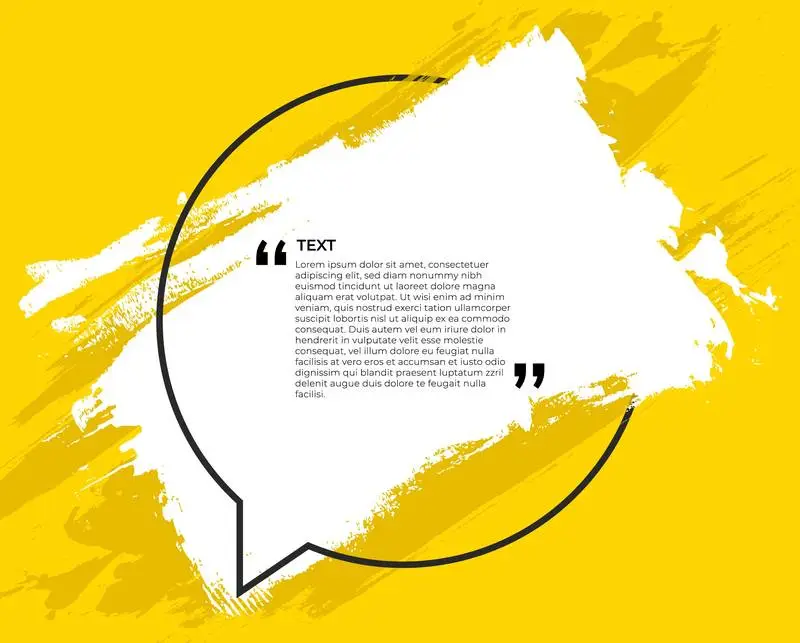 Colorful Banner for Quote with Splash