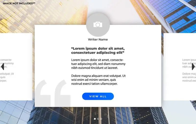 Banner with Carousel for Quote