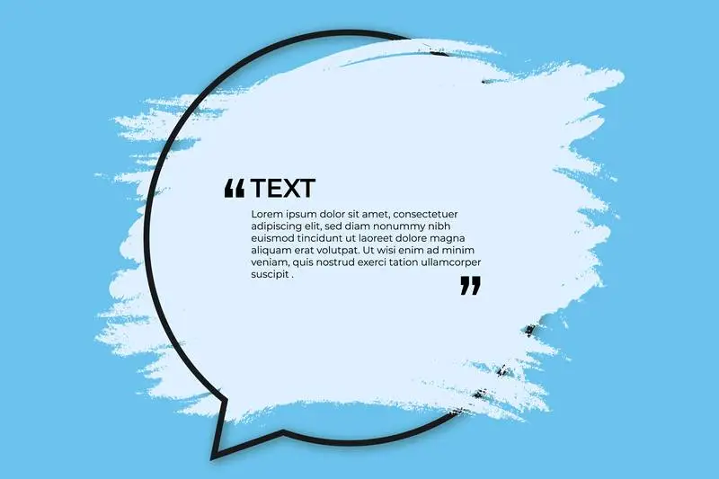 Banner for Text with Blue Splash