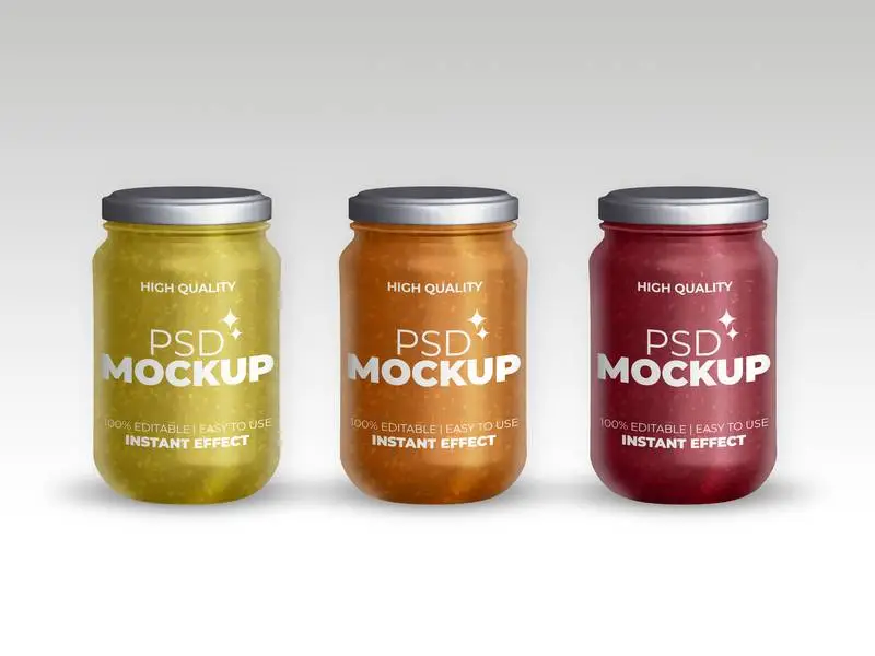 Mockup Collection of Jars