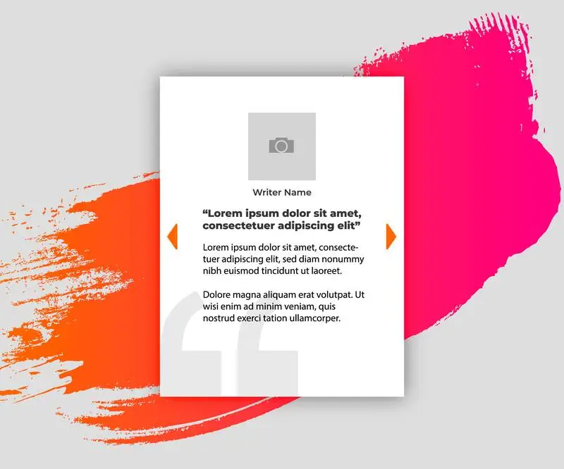 Banner for Quote with Colorful Splash