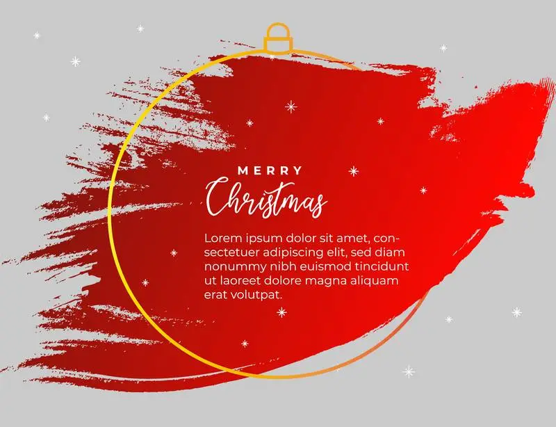 Red Splash Banner for Christmas
