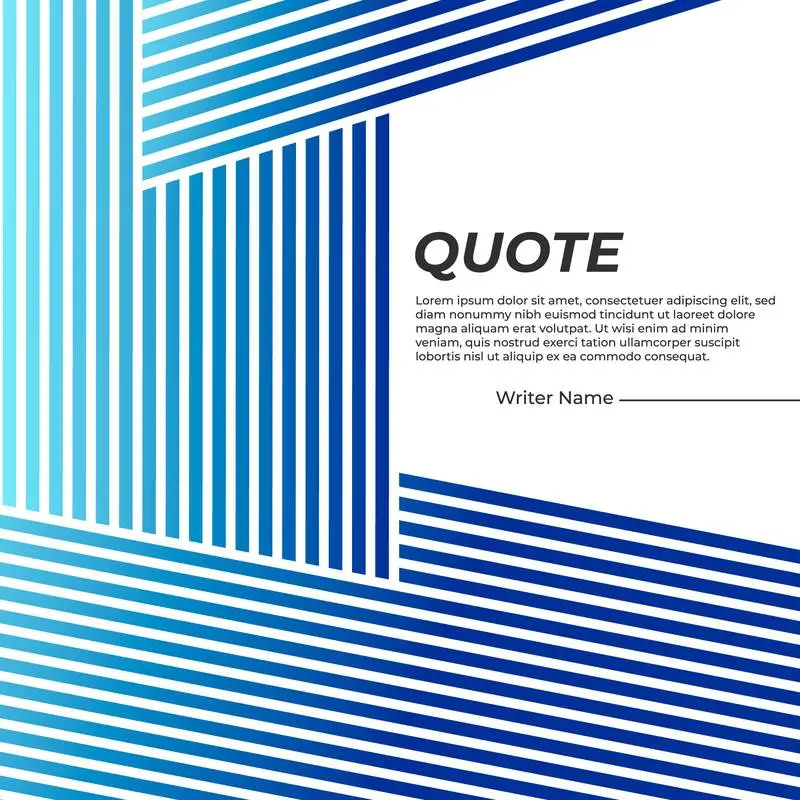 Banner for Quote with Gradient