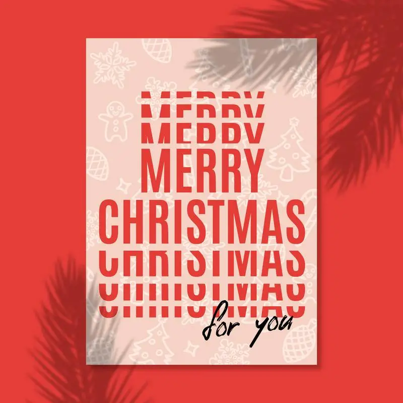Modern Merry Christmas Poster