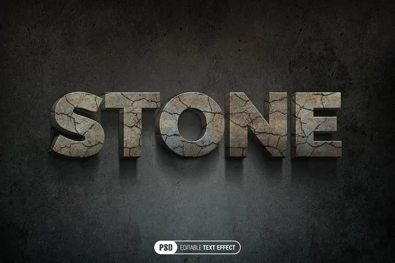 Stone Text Effect