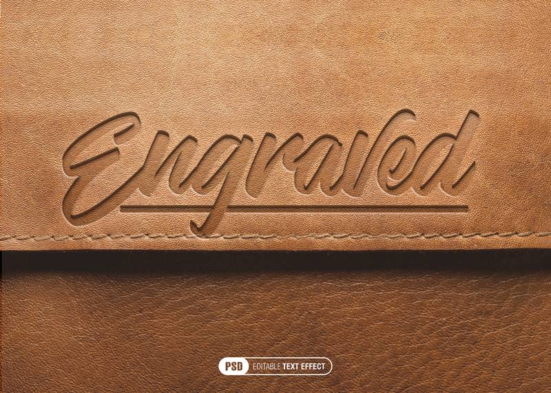 Engraved Text Effect