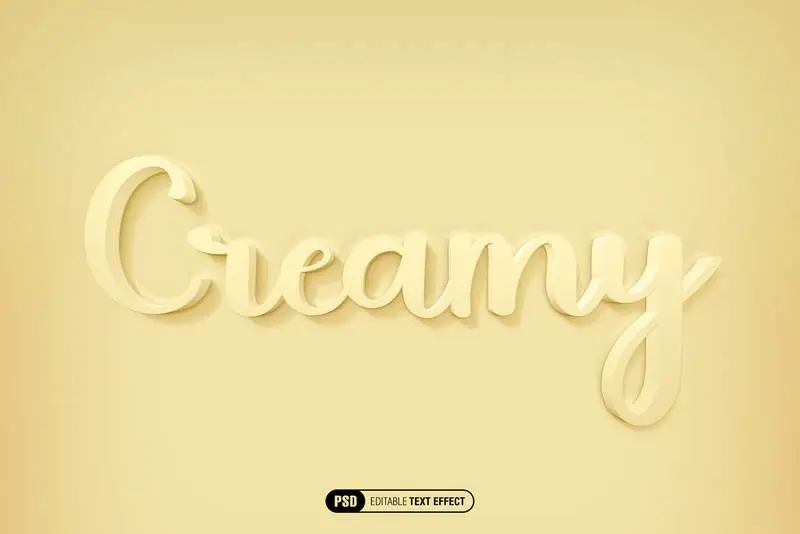 Cream Text Effect