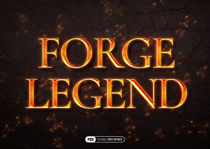 Forge Legend Text Effect