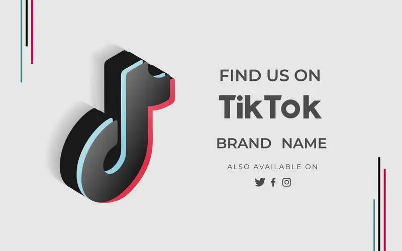 Banner: Find Us on TikTok