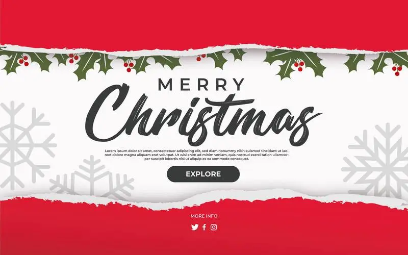 Torn Christmas Background