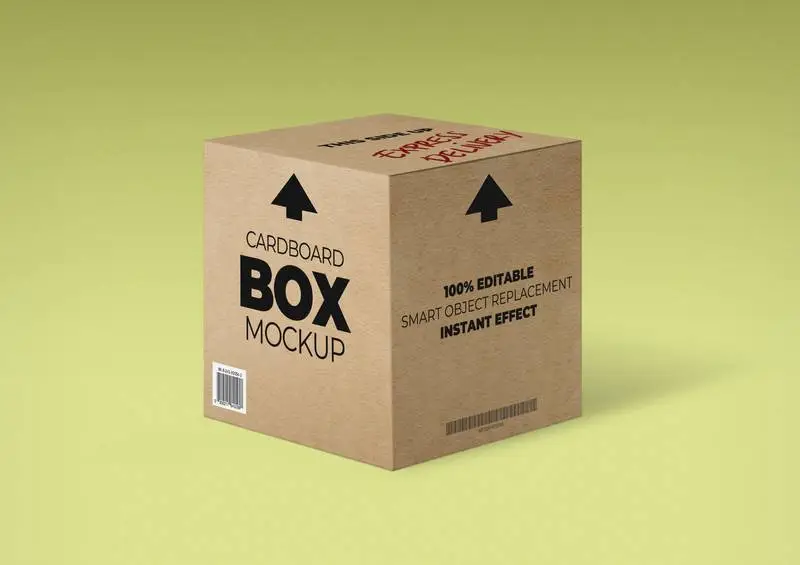 Cardboard Box Mockup