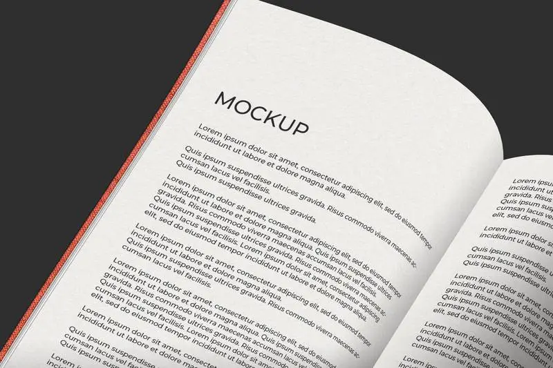 Open Book Mockup