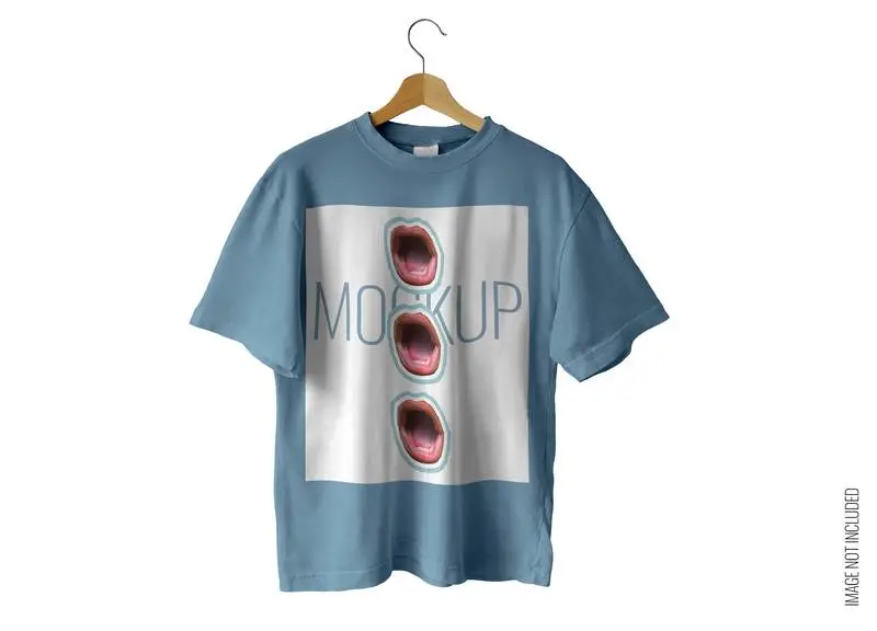 Blue T-Shirt Mockup