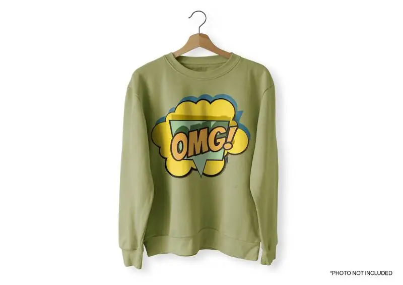 Green Front Sweater Mockup