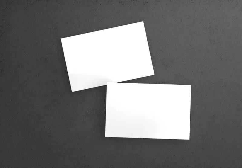 Couple of Business Cards Isolated