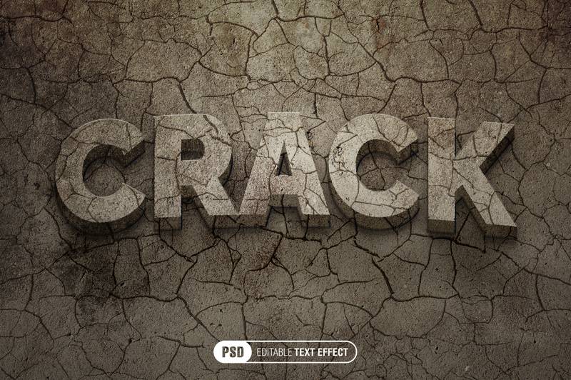 Cracked Text Effect