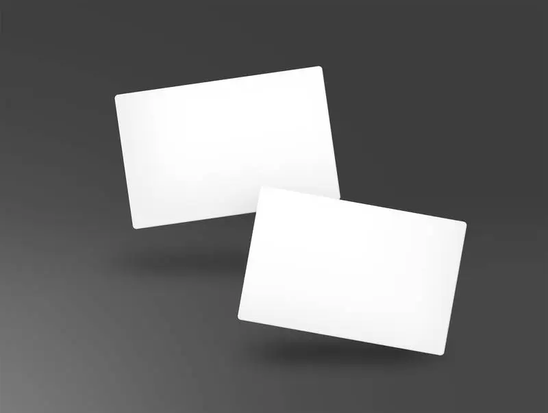 Business Card Couple Isolated