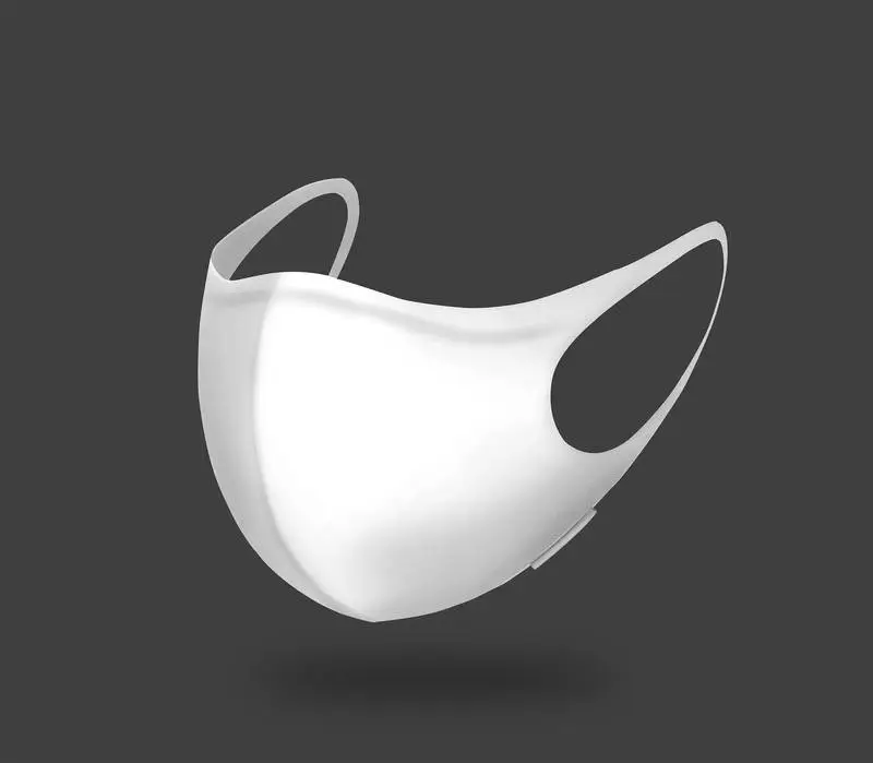 Isolated Mask (Black and White)