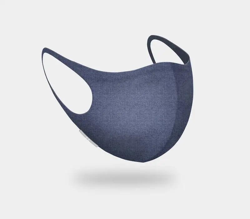 Denim Face Mask Isolated