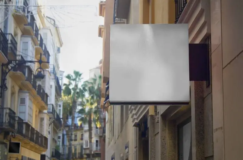 Street Advertising Panel Isolated